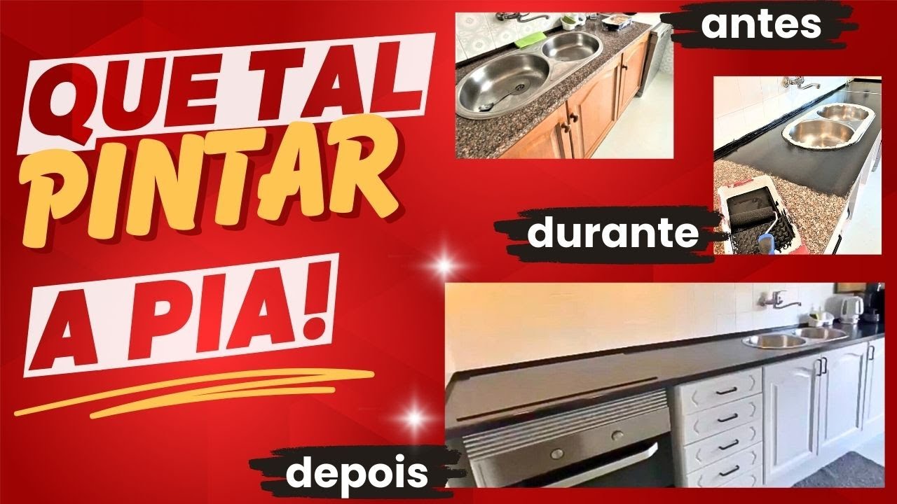 QUE TAL PINTAR A PIA DURANTE A REFORMA? #cozinha #pintura #reforma