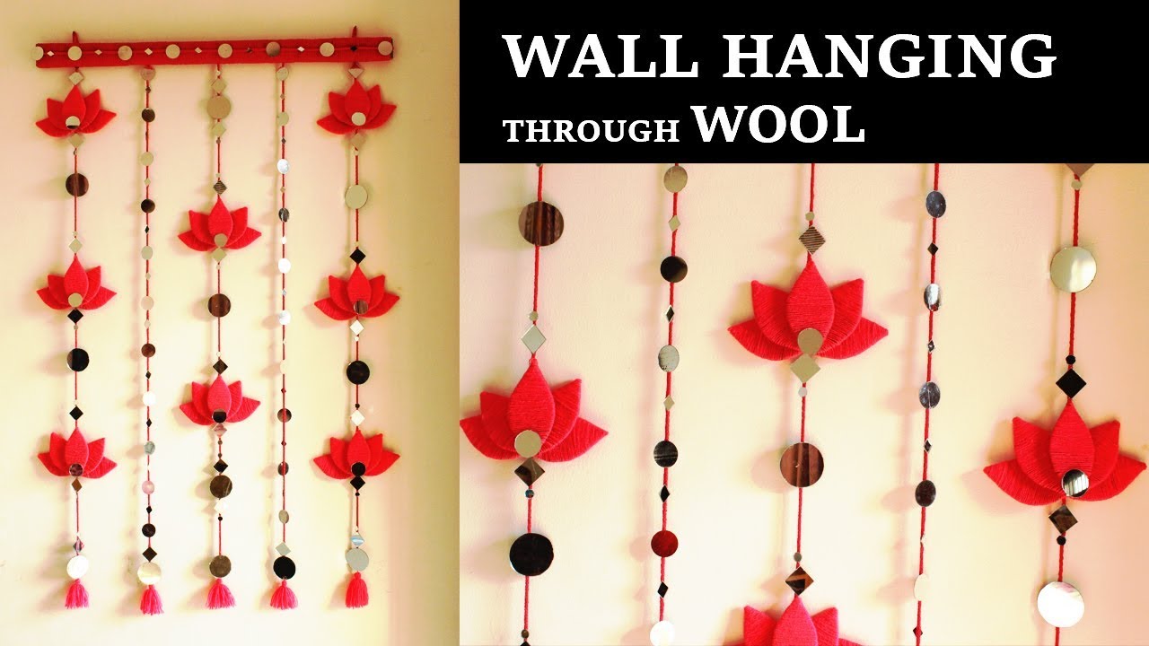 WALL HANGING I Through wool I Best out of waste