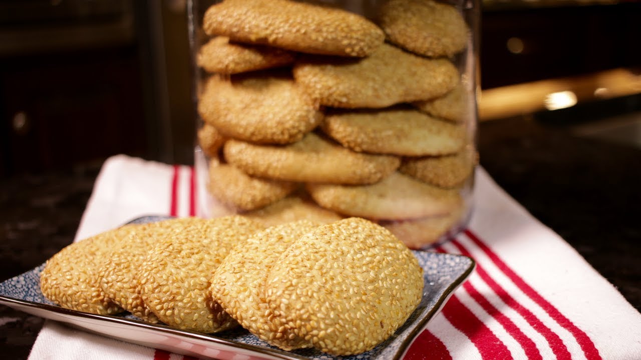 How to make Buxom / Sesame Seed Biscuits (Assyrian Food)