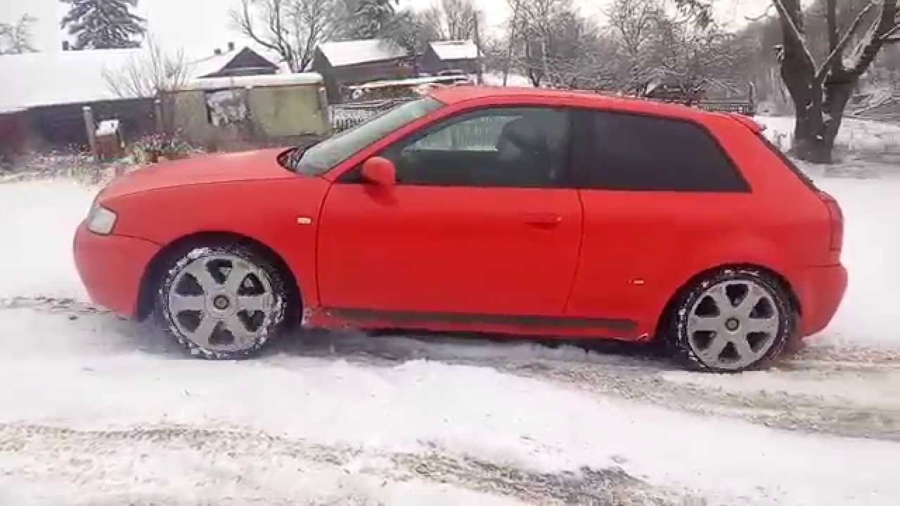 Audi S3 8L Test quattro (test haldex),  haldex on snow, тест муфты haldex,