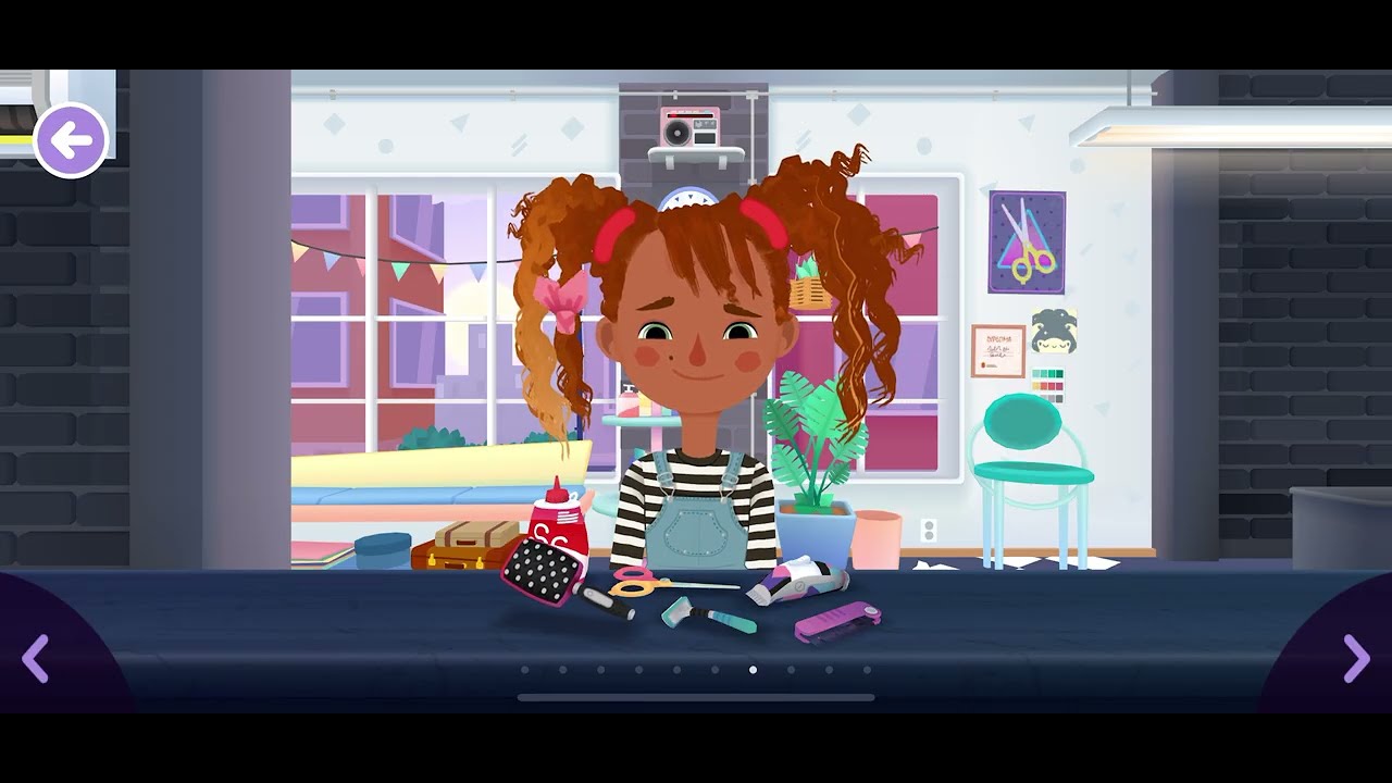 Toca Boca Jr App with Sophie (20 mins) - hair disaster, let’s visit the salon and do hair styles