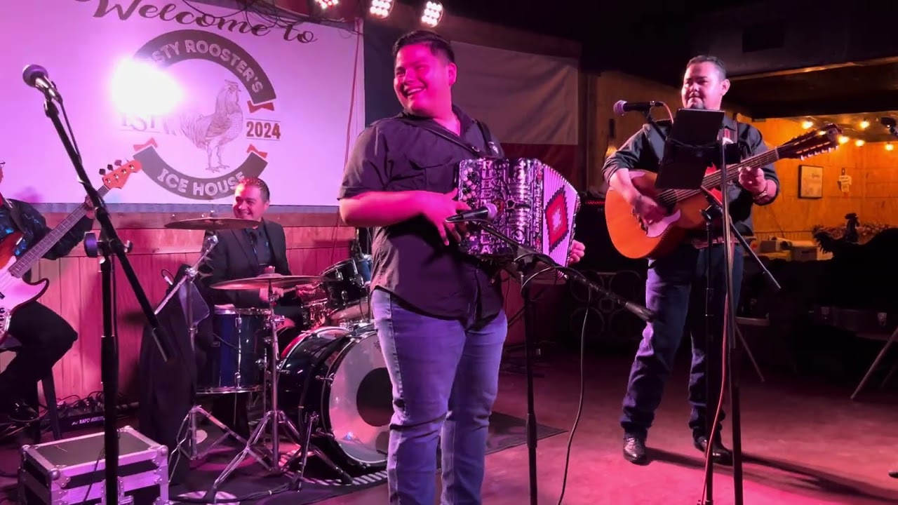 Charlie Saenz Jr. with Ruben Vela Jr at Rusty Rooster