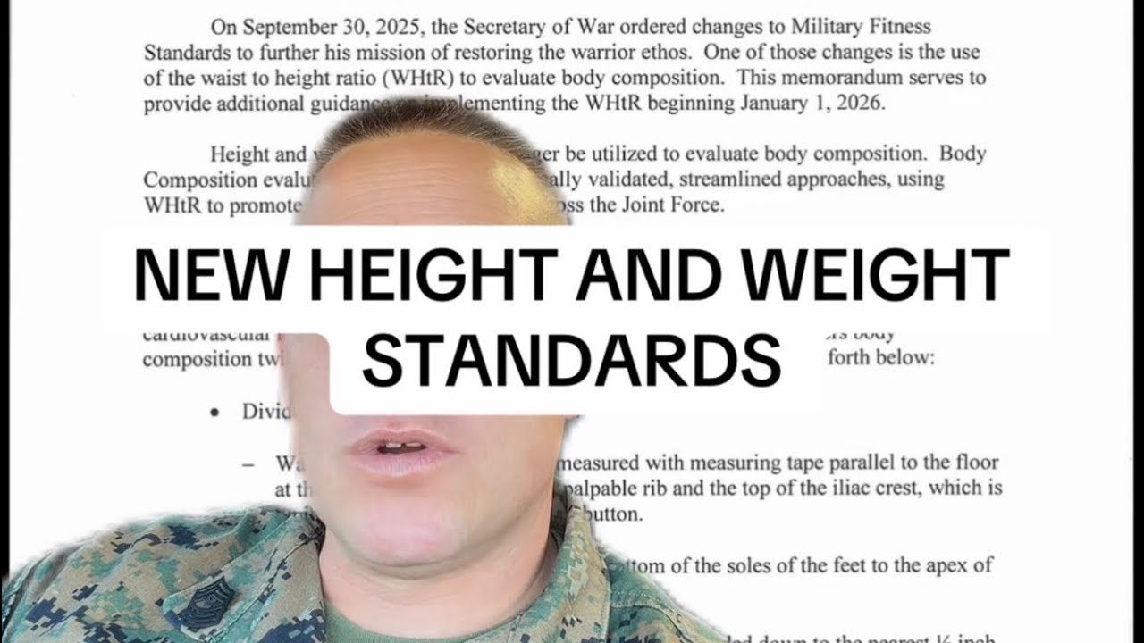 New height and weight standards for the military. #marines #viral #army #military 
