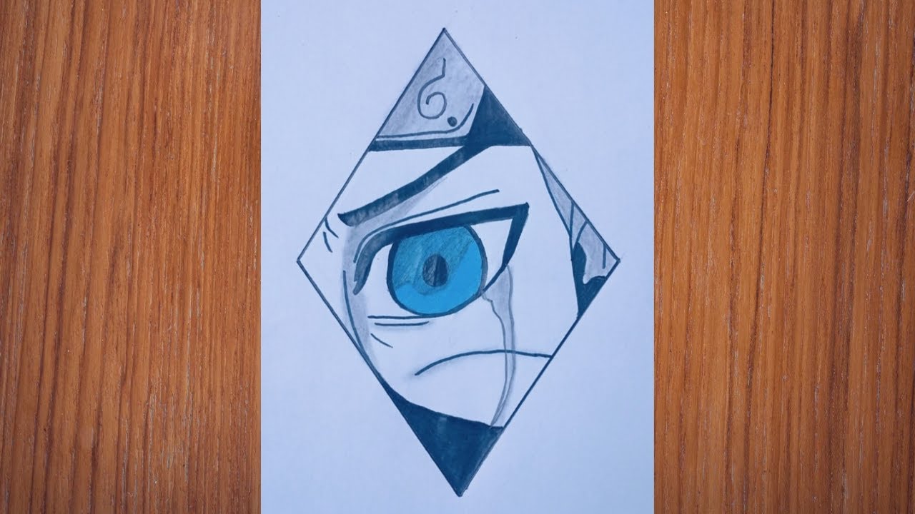 How to Draw Kakashi eye 👁️ Step by Step | Easy Naruto Drawing by #mehaksketches #art