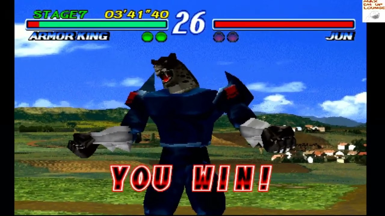 Tekken 2- Armor King Arcade Run Original PSX