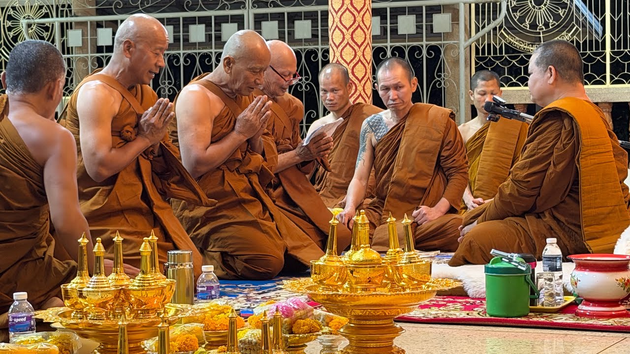 17/02/69 บวชพระเข้าสู่พุทธอุทยานที่พักสงฆ์วัดป่าบ่อน้ำพระอินทร์