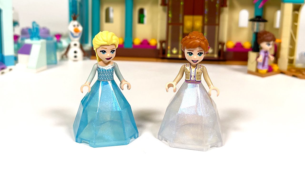 Lego Disney 2022 Frozen Anna & Elsa's Castle Courtyard sets Building