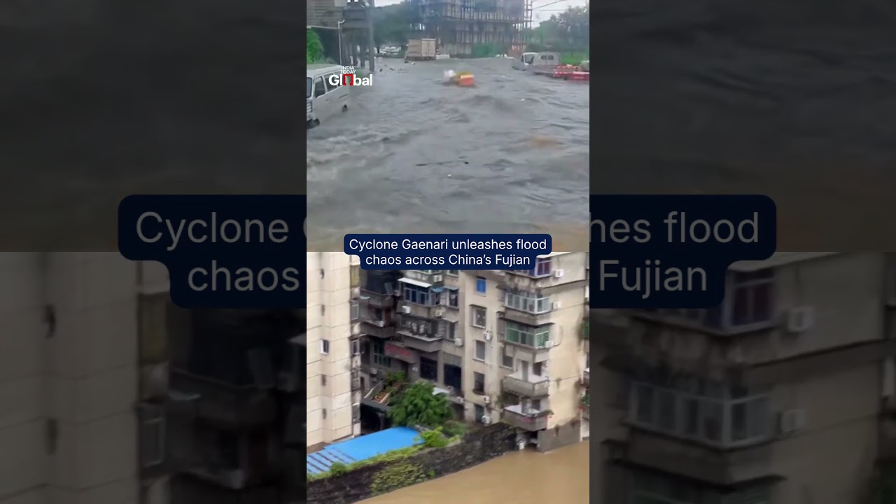 Cyclone Gaenari Batters China As Fujian Streets Disappear Under Floodwaters