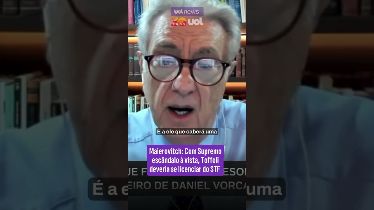 Maierovitch: Toffoli confirma que estava impedido no caso Master, deveria se licenciar e fazer malas