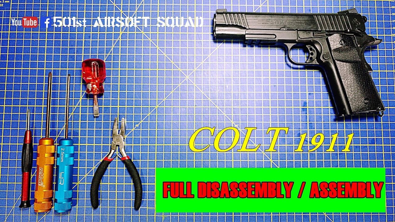 Colt 1911 Co2 GBB Full Assembly / Disassembly