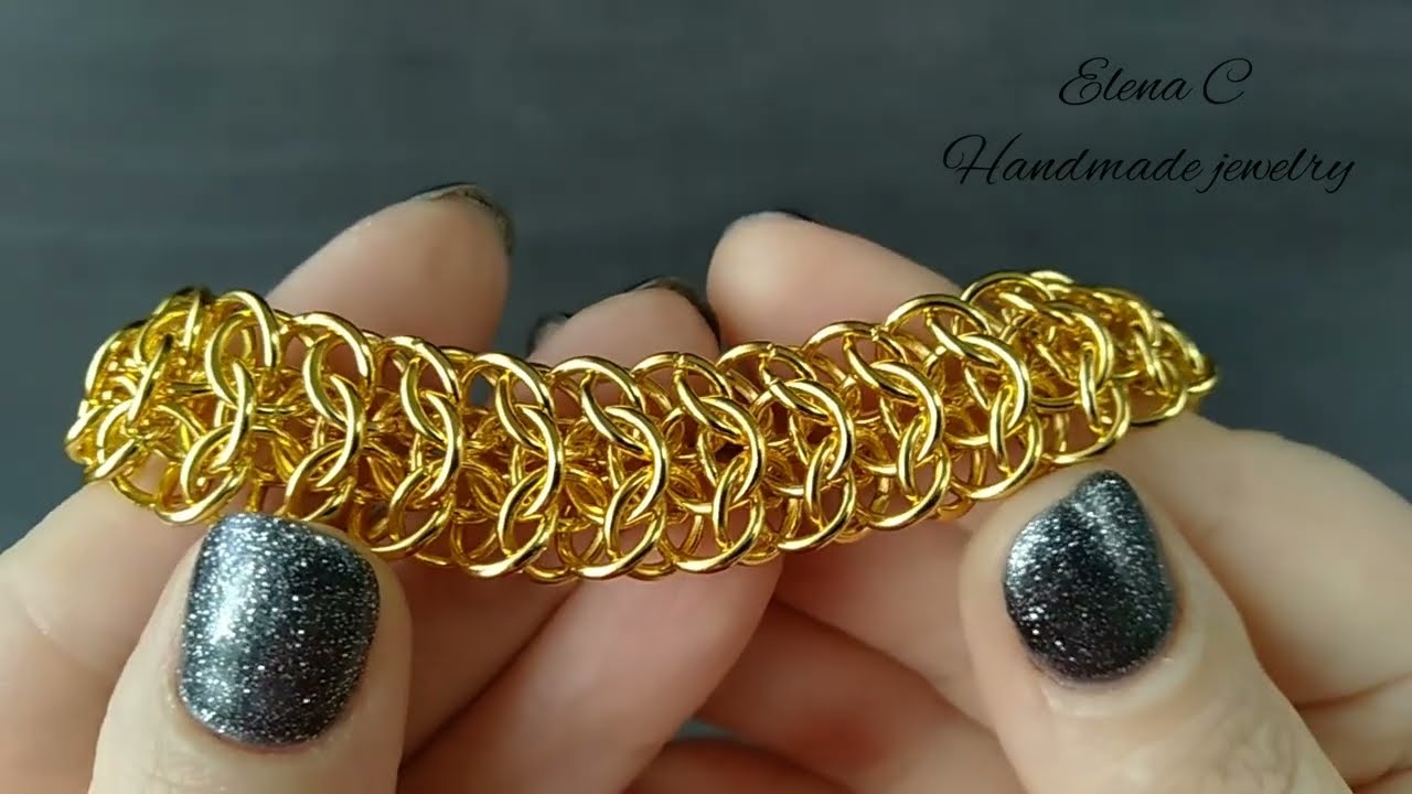 How to make Interwoven Weave Tutorial Браслет своими руками Мастер Класс #chainmaille #tutorial #diy