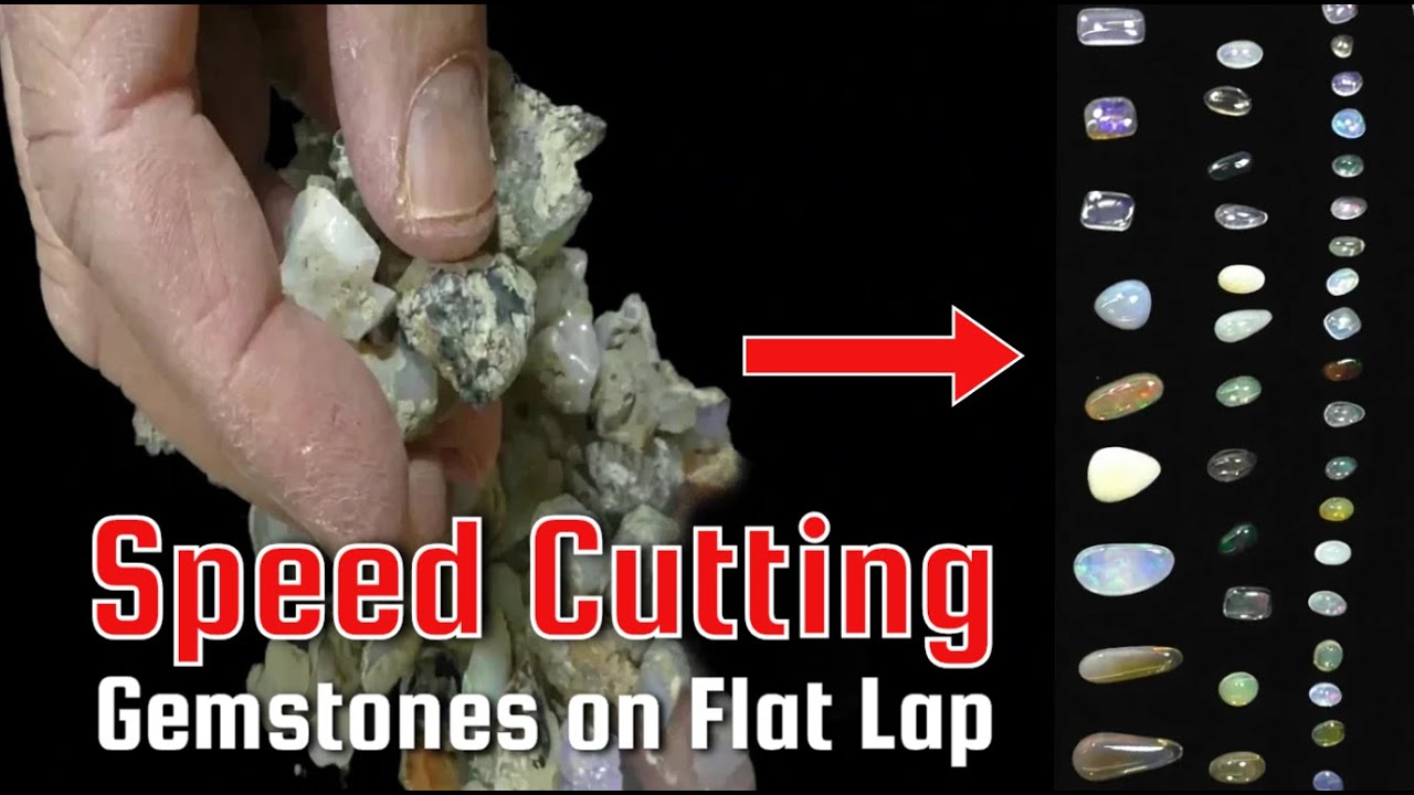 Cutting Bulk Gemstones Like a Pro | Flatlap Speed Secrets