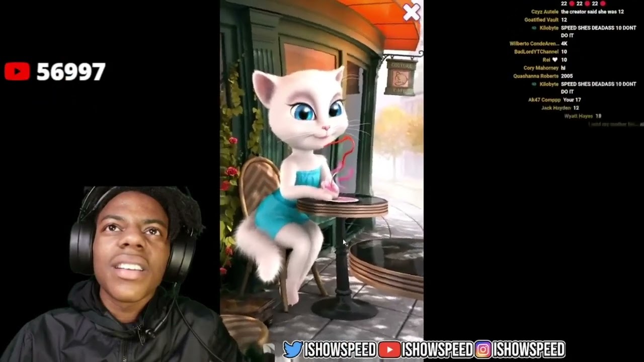 IShowSpeed Plays My Talking Angela Gone Weird FULL VIDEO