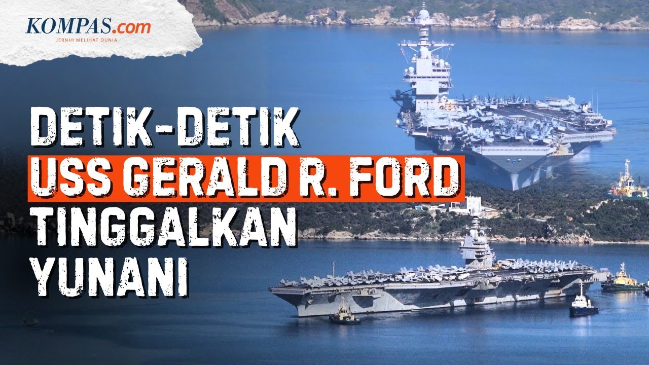 Manuver Kapal Induk USS Gerald R. Ford