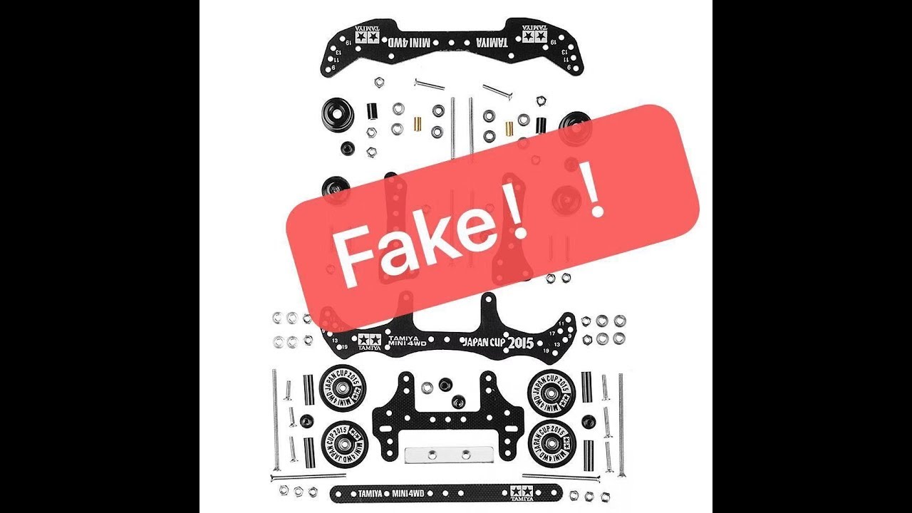 【ミニ四駆】Tamiya mini 4WD How to Identify Fake vs Genuine Tamiya Parts!