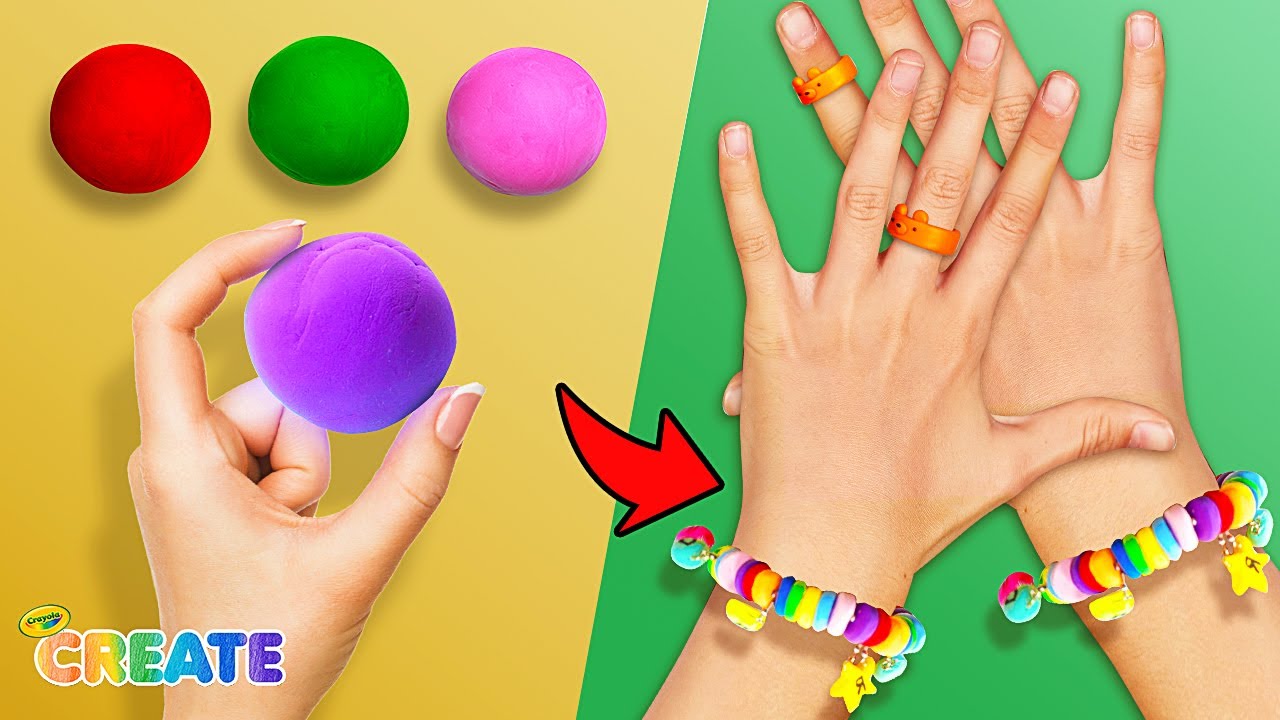 DIY Friendship Bracelets & Cute Clay Rings! Let's Craft!