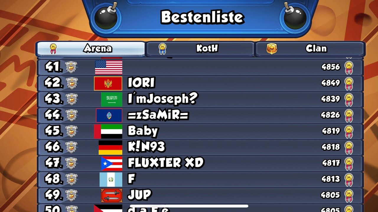 Bomber Friends Season 73 Arena Top 46🇩🇪🏅