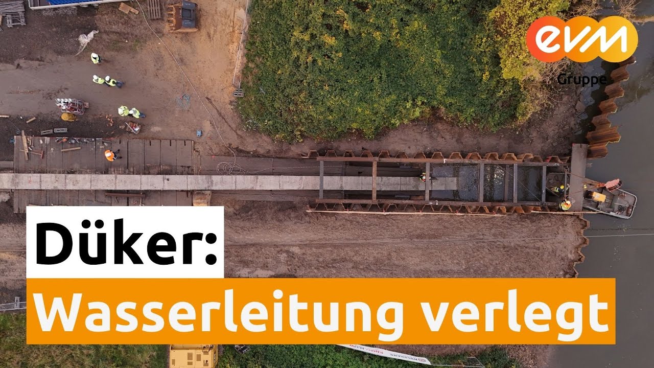 Düker: Trinkwasserleitung erfolgreich verlegt