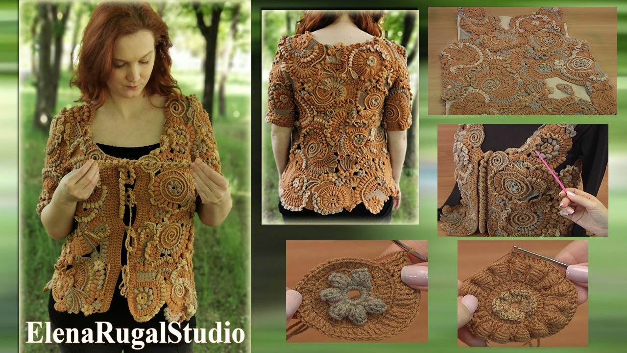 Beautiful Freeform Technique Jacket Tutorial 98 Part 1 of 2