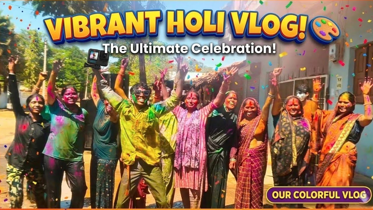 HOLI VLOG 2026 FULL ENJOYMENT WITH FAMILY AND FRIENDS ✨ CELEBRATION 🥳💫 #holi2026 #vlog
