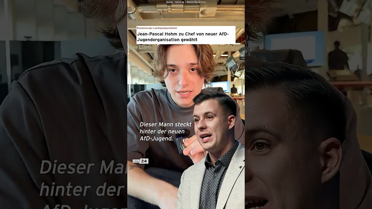 AfD-Jugend: Wer ist Jean-Pascal Hohm? #shorts #berlin