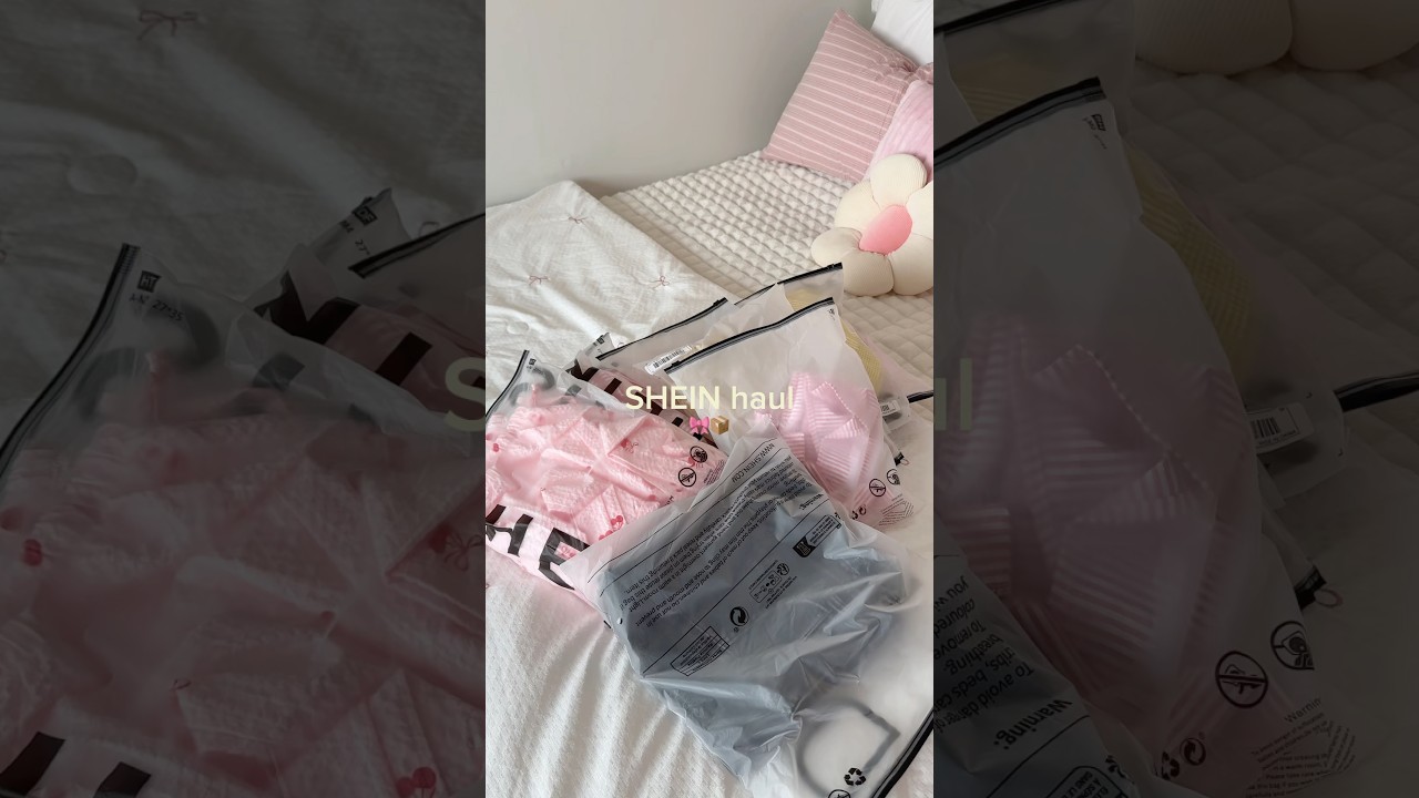 ASMR SHEIN haul🎀📦#aestheticvideo #unboxing #sheinhaul #aestheticgirl
