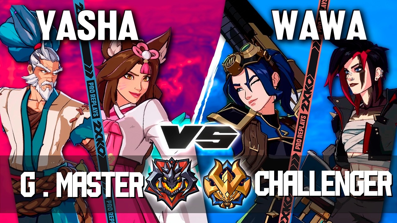 2XKO ▰ YASHA (Ahri-Yasuo) vs WAWA (Caitlyn-Vi) ▰ 2XKO Pro level replays