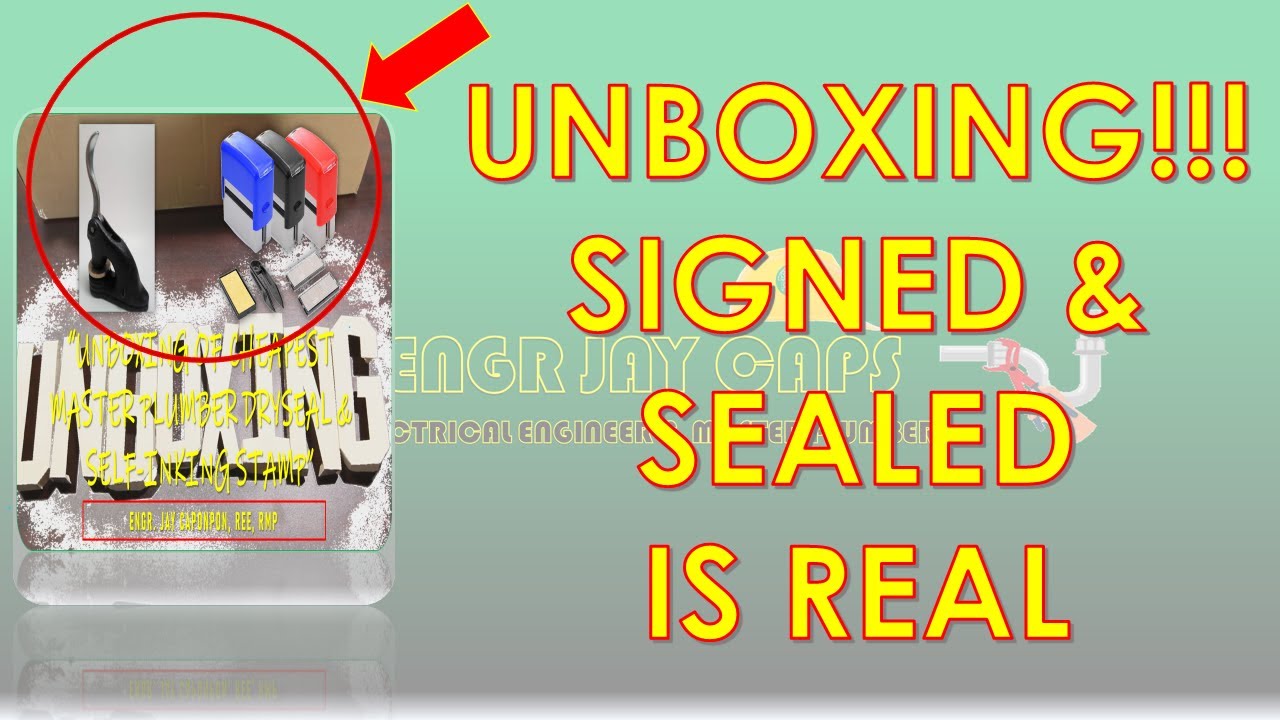 UNBOXING - MURANG MASTER PLUMBER DRY SEAL AND SELF INKING STAMP (SIGN & SEAL WITHOUT LIMITS IS REAL)