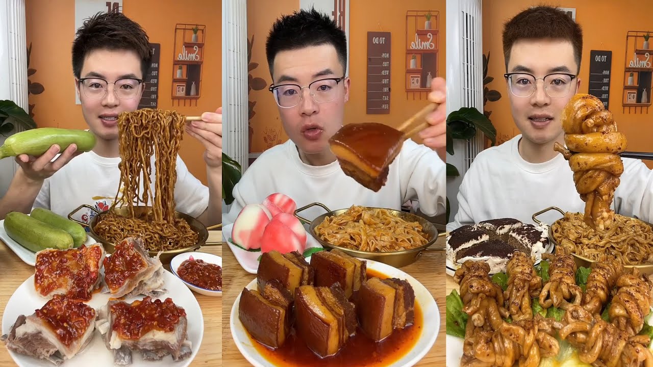 【ASMR】【MUKBANG】東坡肉 BRAISED PORK BELLY | EATING SHOW |CHINESE MUKBANG |食べ |吃播 FANG ASMR #咀嚼音 #197