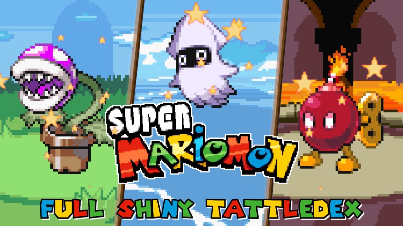 Full Shiny Tattledex Animations (All 151 Forms, Crys and Locations) - Super Mariomon v1.3