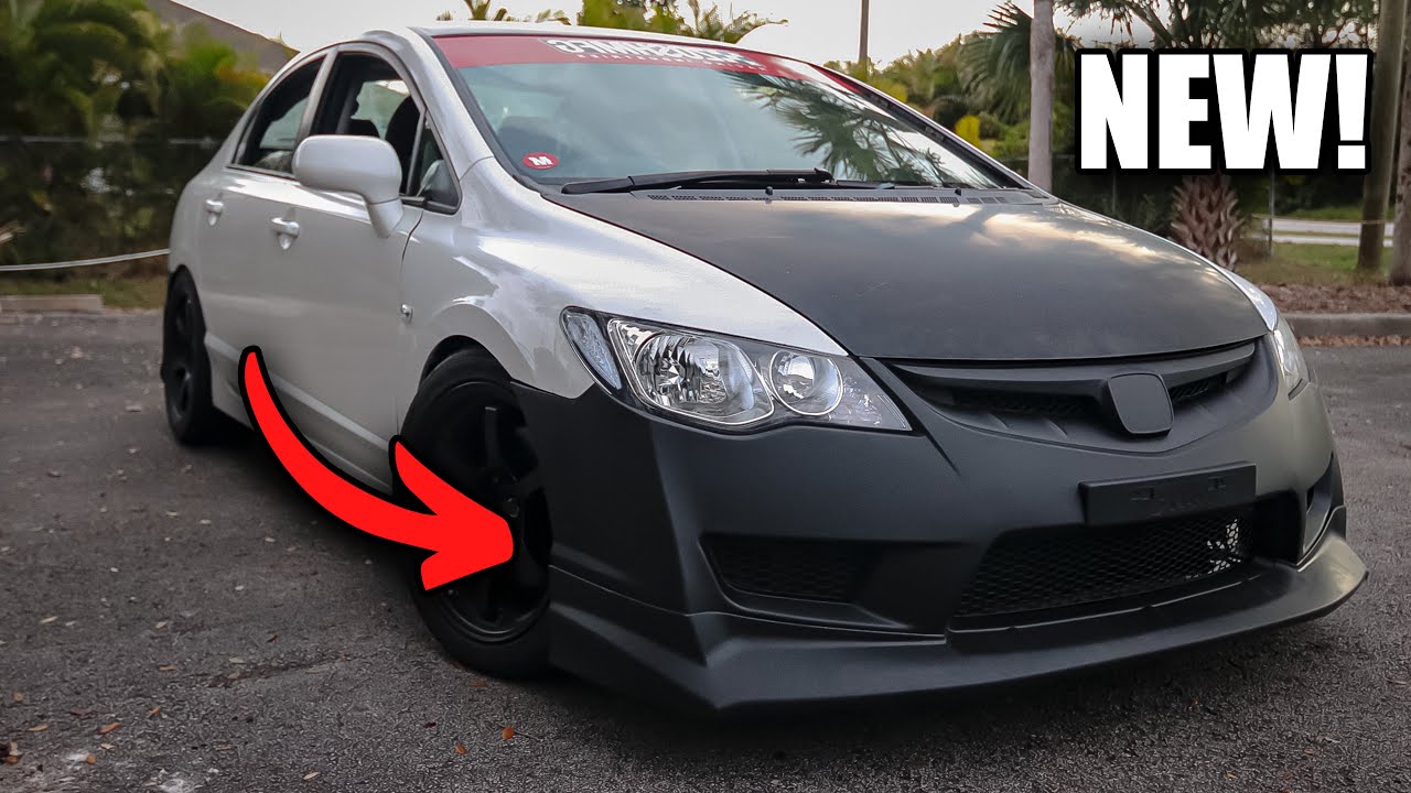 НОВЫЕ БАМПЕРЫ И ПЕРЕДНЯЯ НАКЛАДКА FD2 CIVIC TYPE R!