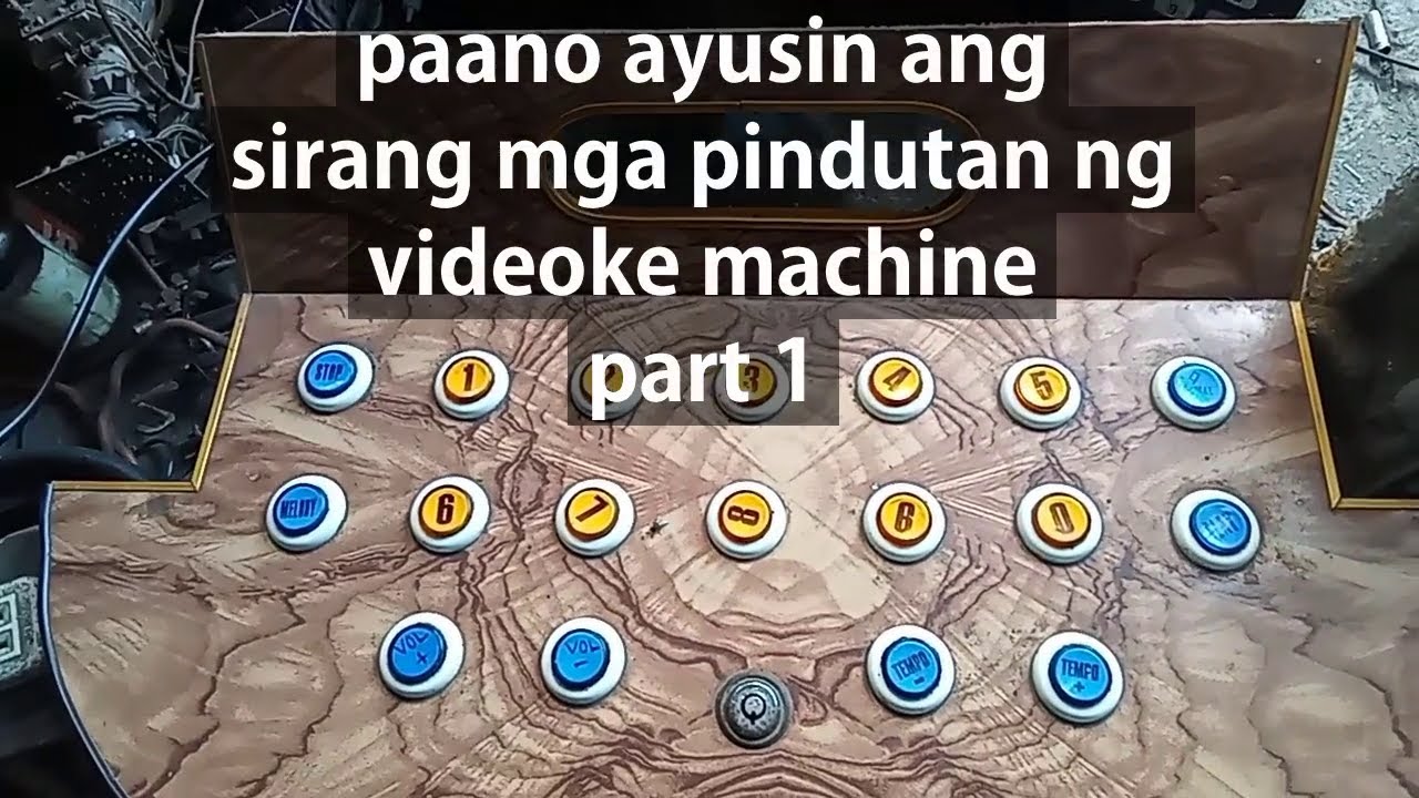 paano ayusin ang mga sirang pindutan ng videoke machine part 1 @resikloelectronicsrepair1970