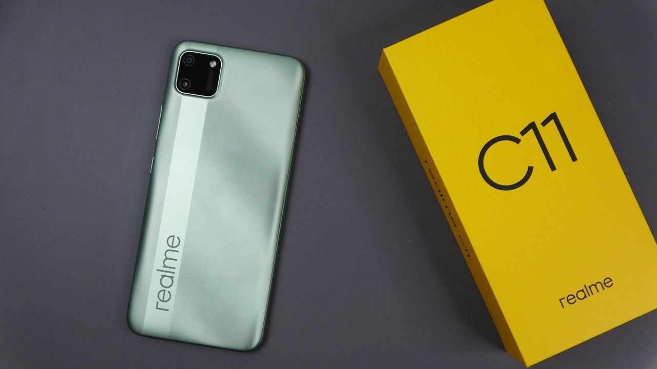 Realme C11 Mint Green color unboxing, camera, antutu, game test