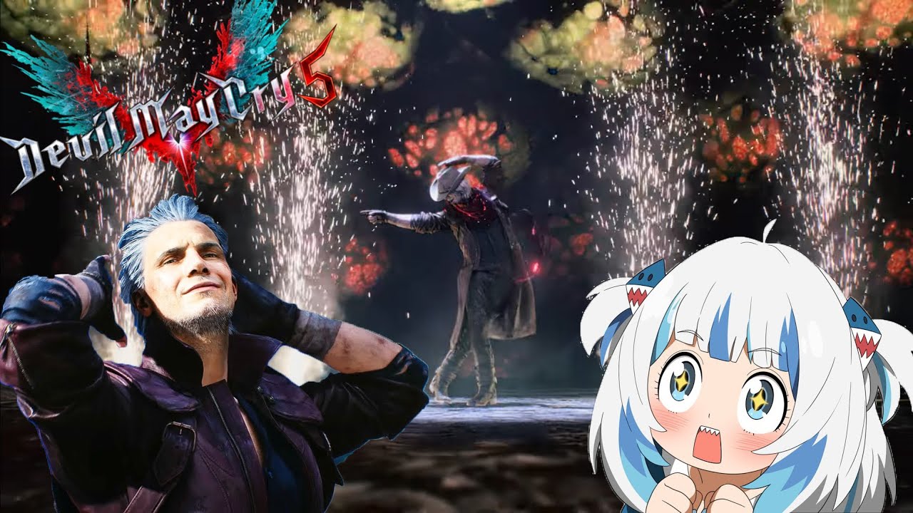 Gura是但丁頭號粉絲!Biggest fan of Dante【Gawr Gura】【Hololive-EN】【Hololive中文字幕】【Devil May Cry 5】【惡魔獵人5】