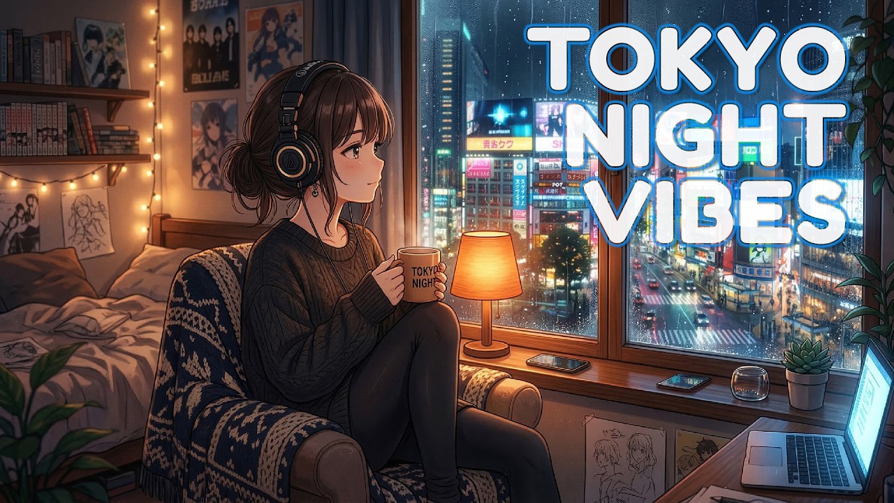【𝐏𝐥𝐚𝐲𝐥𝐢𝐬𝐭】Relaxing Japanese Anime Chill Playlist 🌙 Tokyo Night Vibes