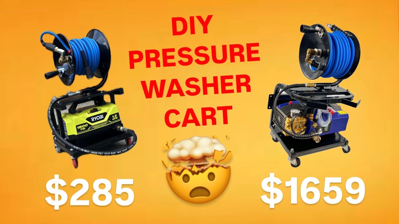 DIY PRESSURE WASHER CART W/REEL: HOW TO BUILD YOUR OWN!!! SAVE YOUR $$$$$