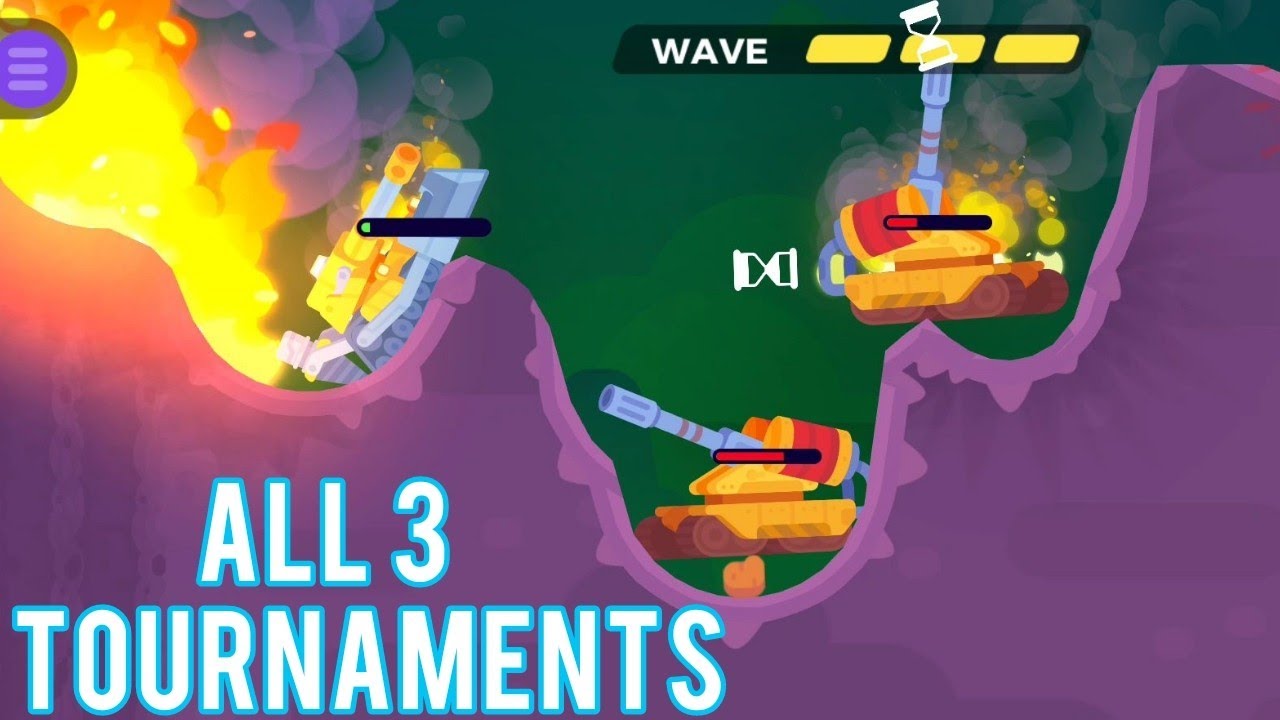 Tank Stars Tournament Gameplay | All 3 Tournaments Won