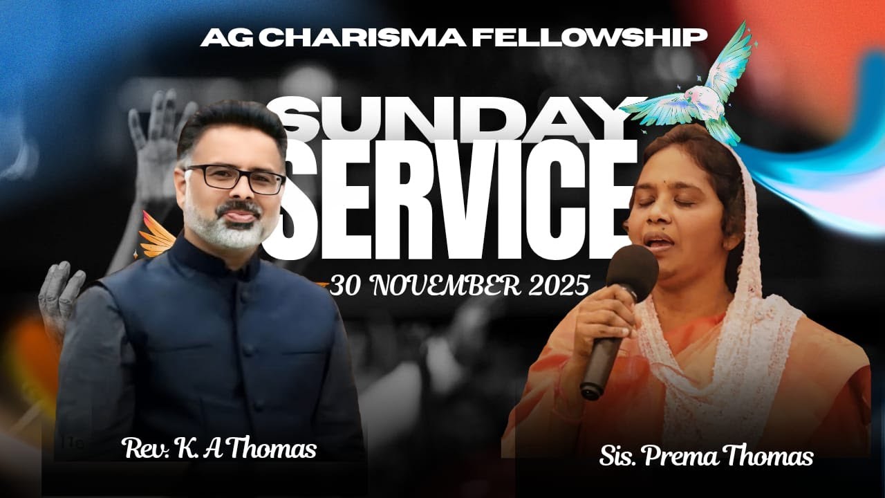 SUNDAY SERVICE | LIVE | 30 Nov 2025 | Rev. K A Thomas | CFAG, Munnar