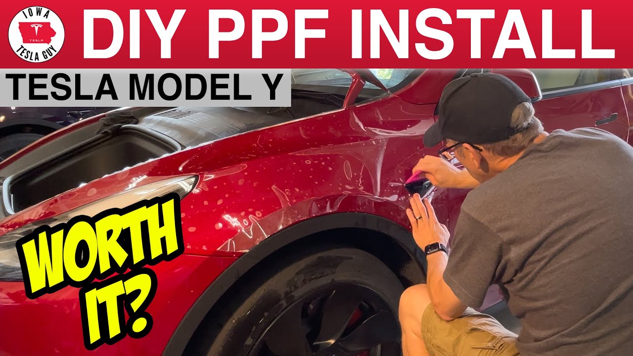 Самодельная защитная пленка для Tesla (PPF) — стоит ли она того?
