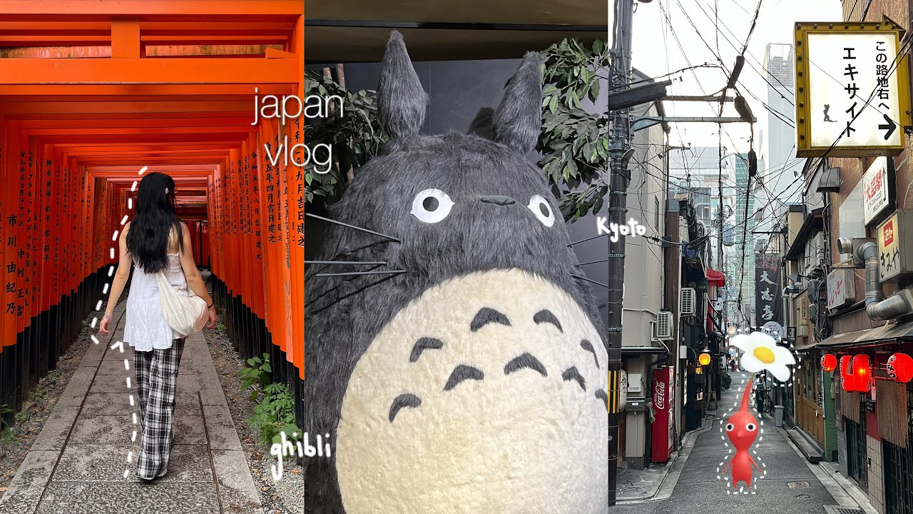 JAPAN VLOG 🎋 kyoto streets, fushimi inari, arashiyama, ghibli, trying kimonos, hironos