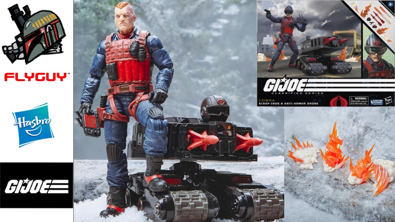 Обзор игрушечной фигурки-дрона G.I. Joe Classified Series Scrap-Iron & Anti-Armor от FLYGUYtoys