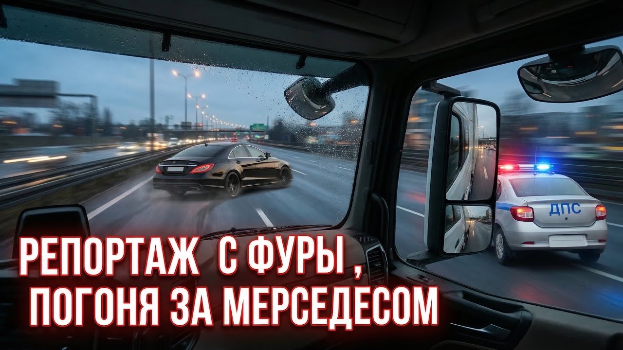 РЕПОРТАЖ с ФУРЫ. ПОГОНЯ ДПС ЛОГАНА за MERCEDES CLS. ЕДЕМ НА ЗАВОД 