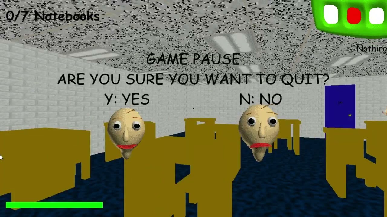 playing baldi's basics 1.3.2 (round 2 Fix)