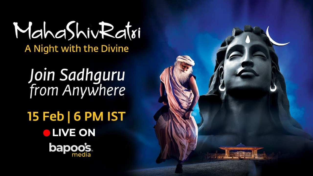 🔴LIVE | Adiyogi Mahashivratri 2026 | Sadguru | Bapoo's Media