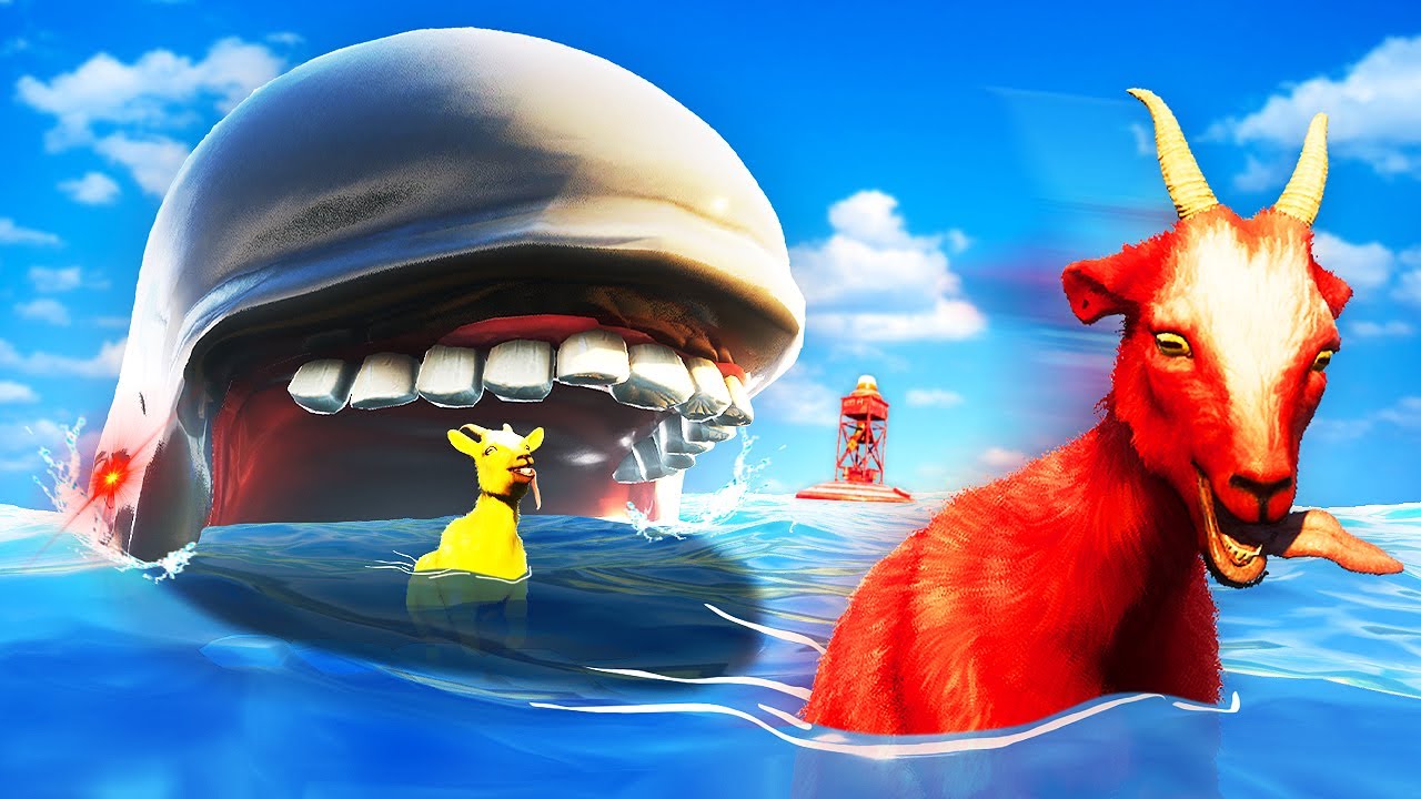 HUGE BLOOP MONSTER EATS US... (Goat Simulator 3)