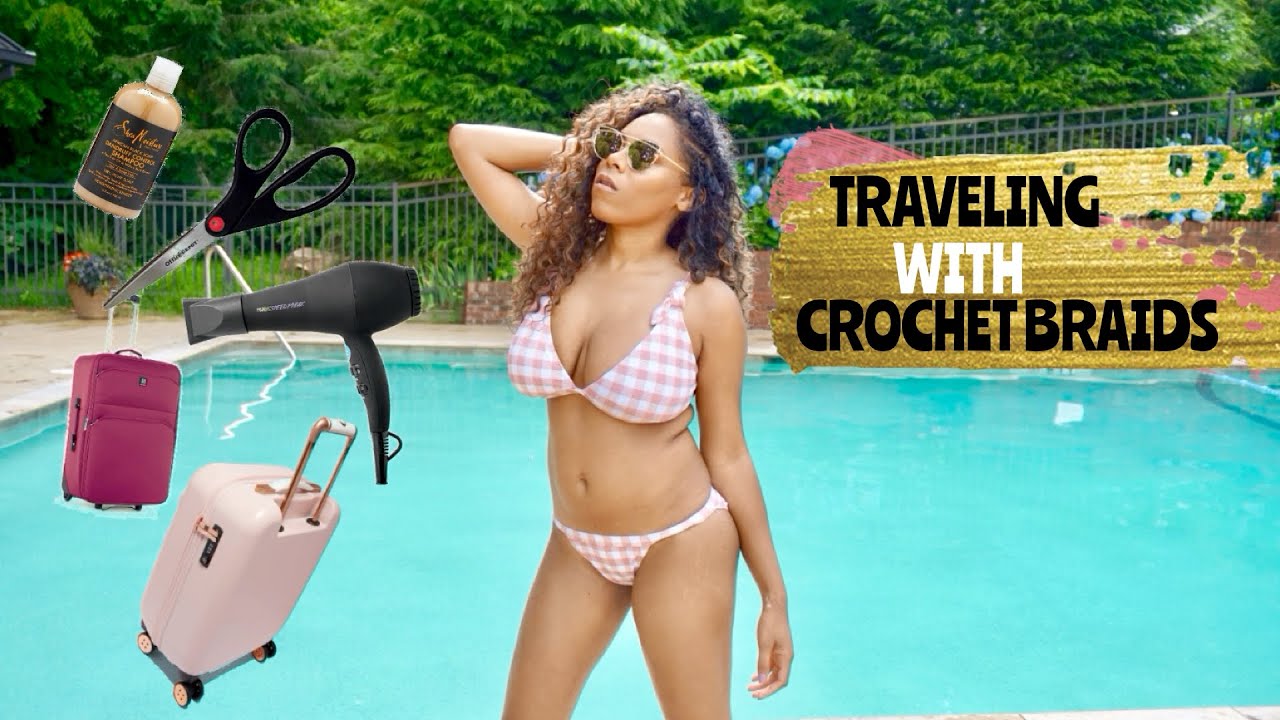 TRAVELING WITH CROCHET BRAIDS| WHAT TO BRING!| LIA LAVON