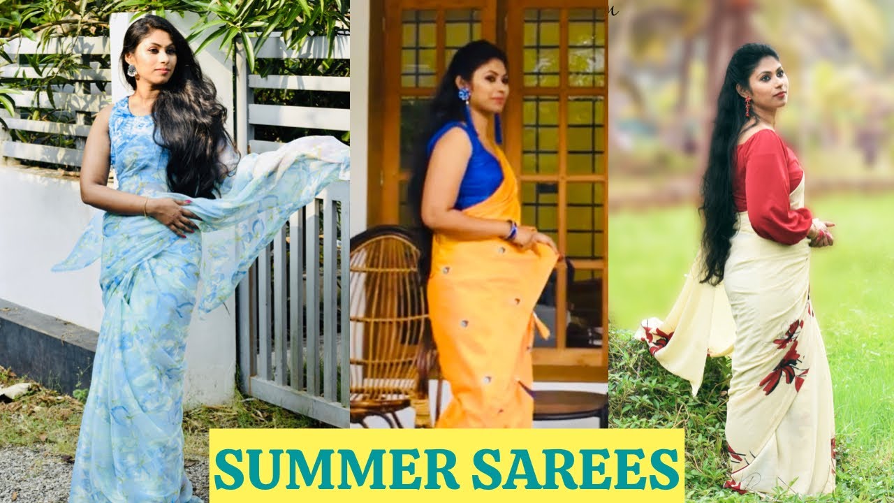 Summer Saree Collection for College & Office Girls || must have sarees for summers