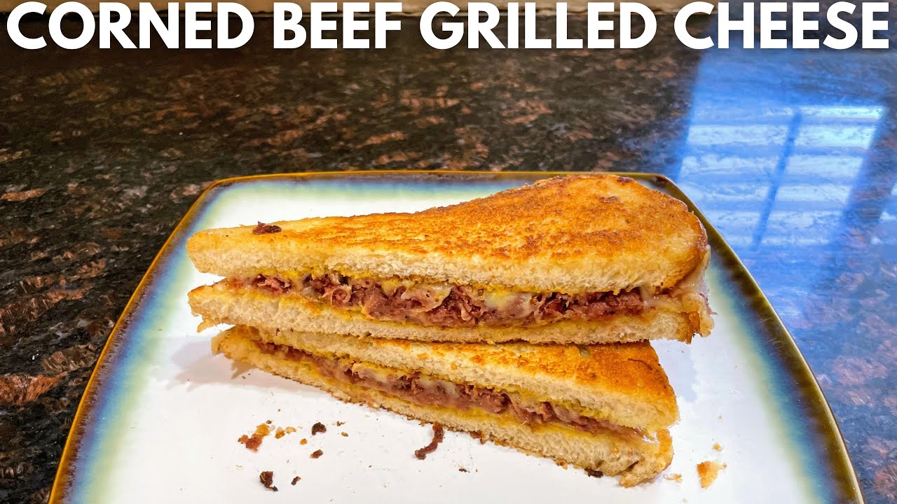 Canned Corned Beef Grilled Cheese | POV Cooking