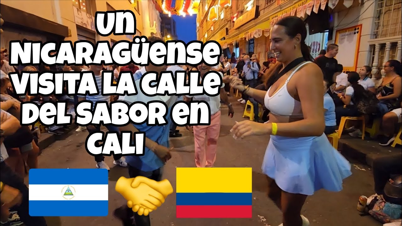 Nicaragüense se fue de rumba a la calle del sabor en Cali.