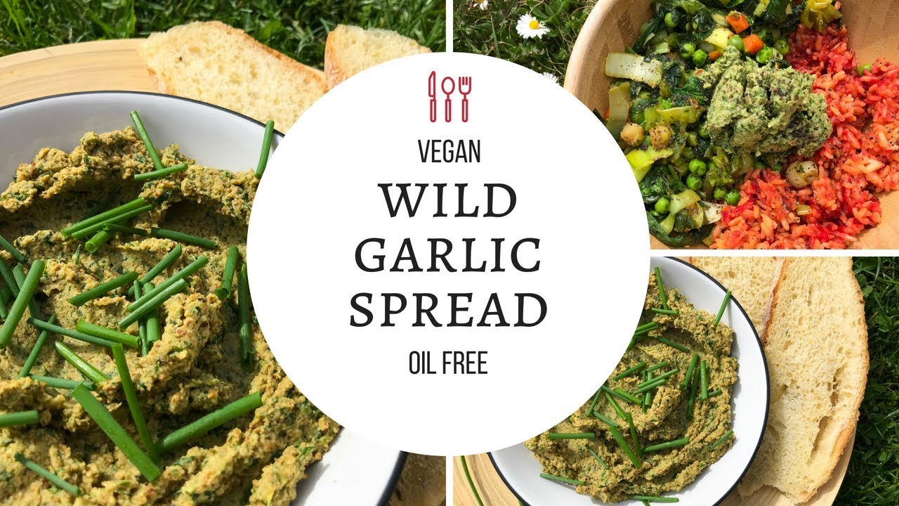 EASY VEGAN WILD GARLIC SPREAD | OIL FREE
